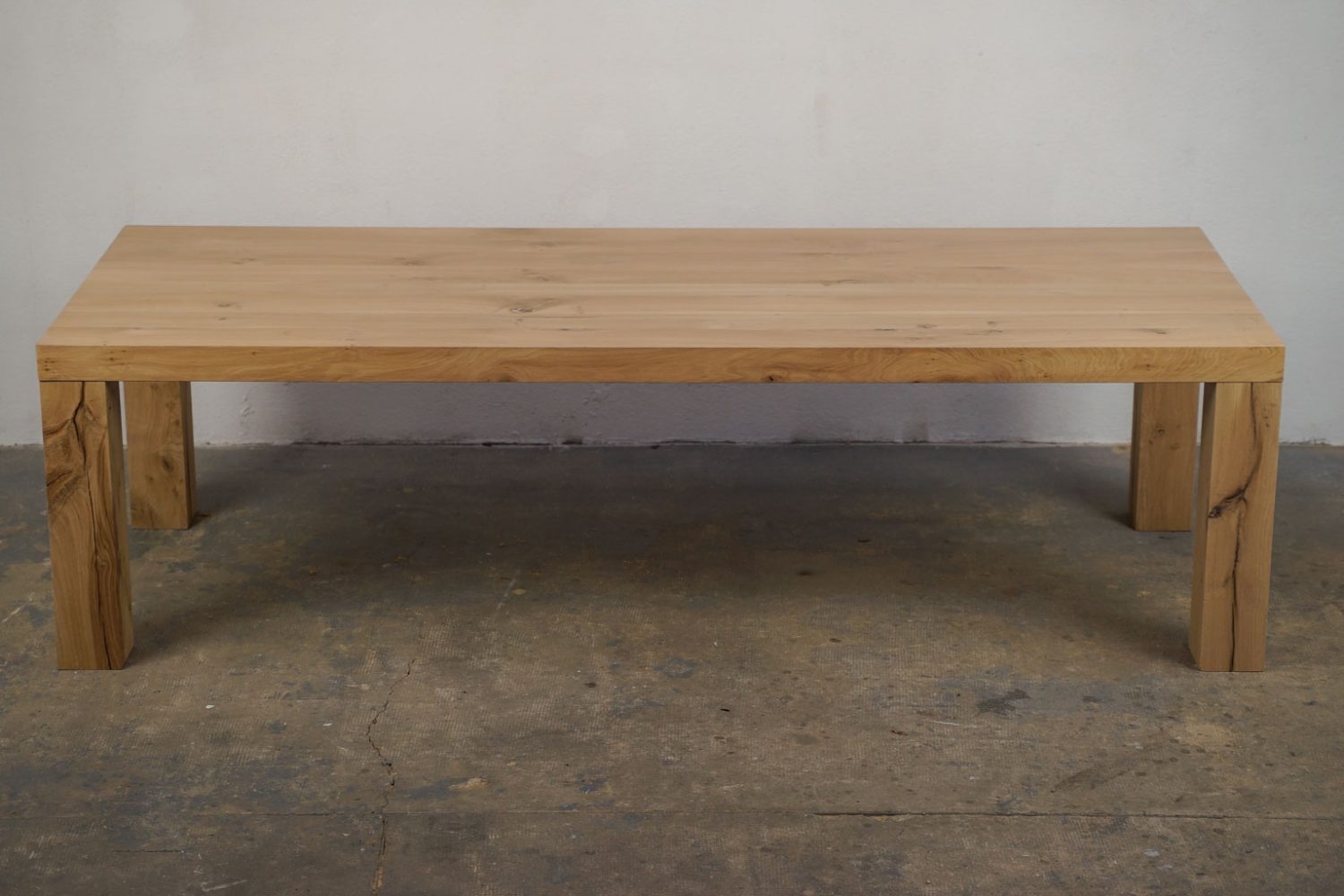 Table bois massif contemporaine - 1