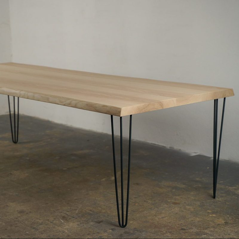 table bois massif et acier
