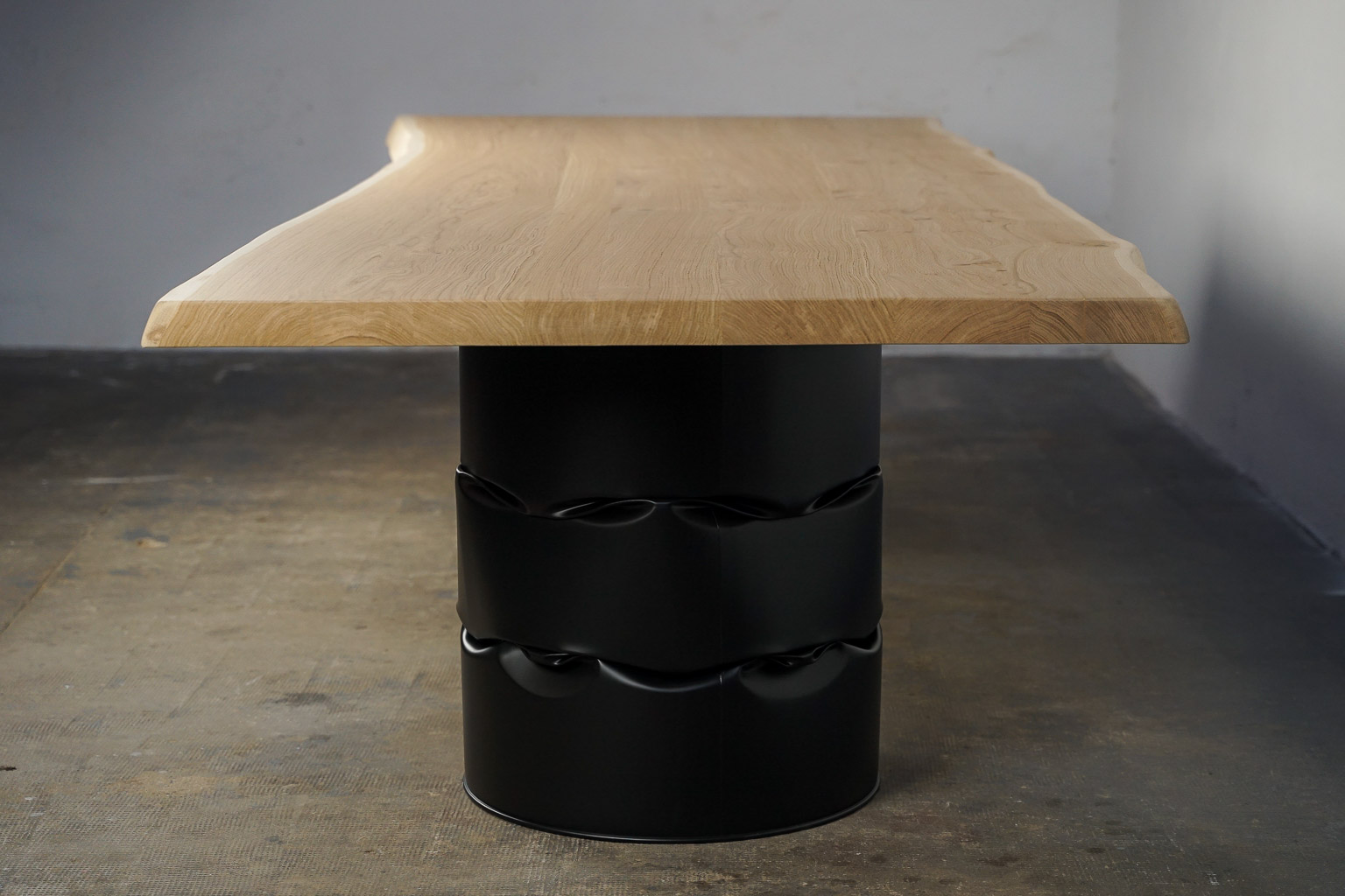 table métal et bois massif