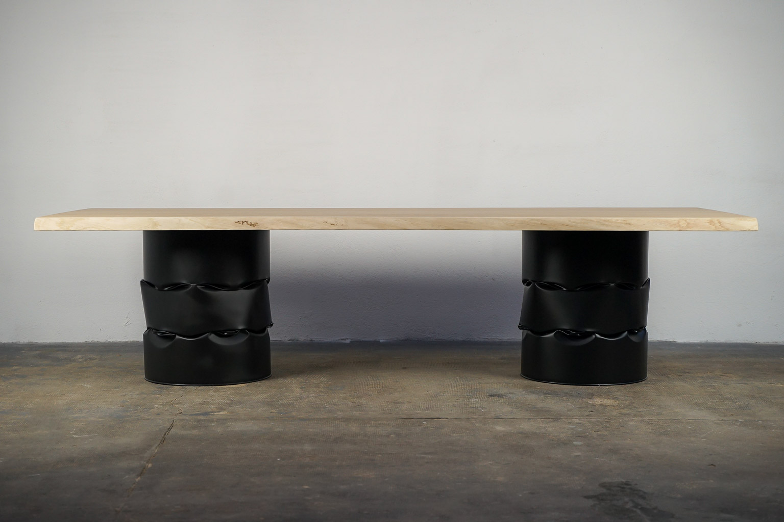 table métal et bois massif
