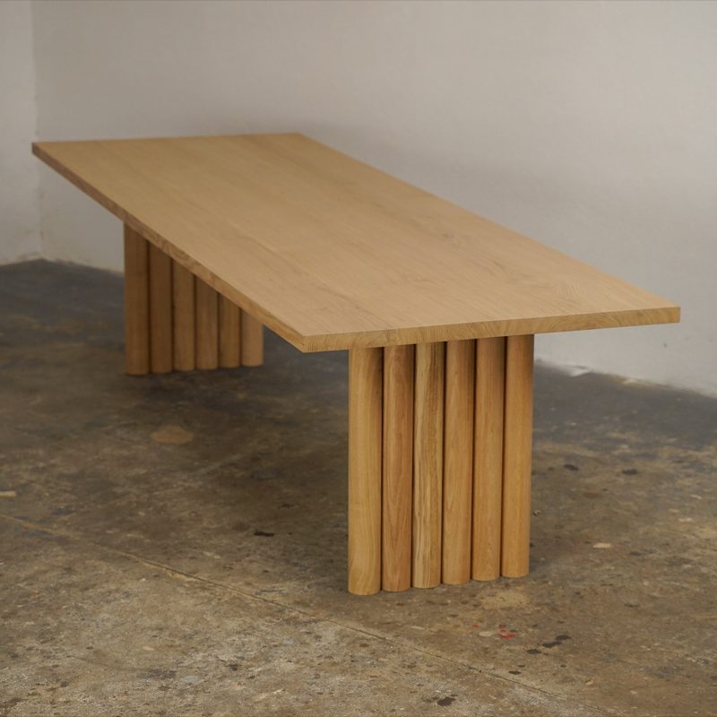 table bois massif vernis
